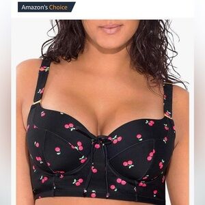 Cherry Bathing Suit Top
